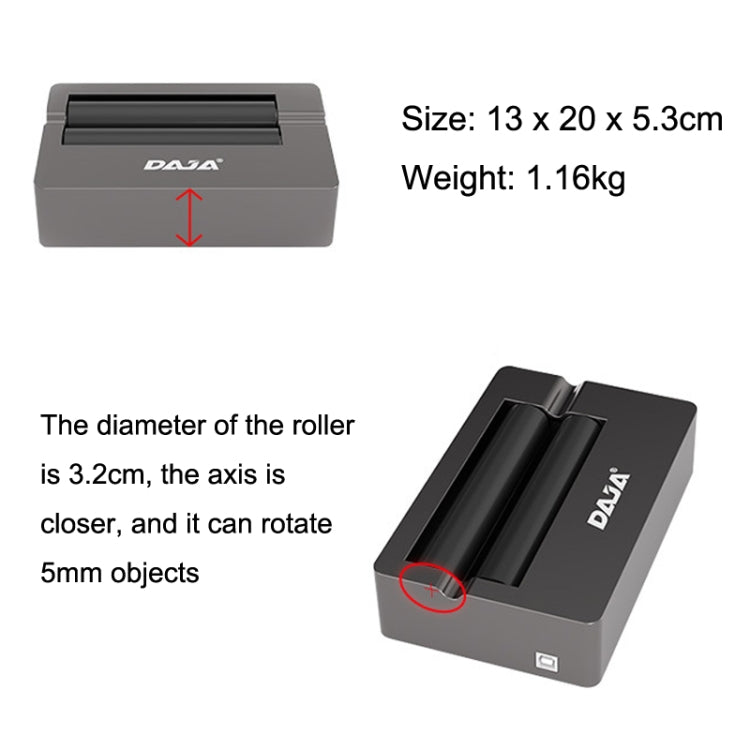 DAJA R3 For D2 / D3 / X1 / M1 Laser Carving Machine Rotation Shaft, R3 Rotation Shaft