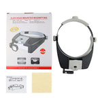 81007-AP LED Light Head-mounted Electronic Repair Tool Magnifying Glass, 81007-AP