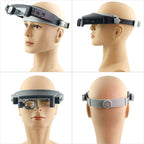 81007-P LED Light Head-Mounted Electronic Repair Tool Magnifying Glass, 81007-P