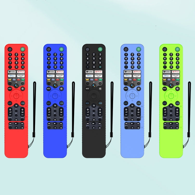 Y52 For Sony RMF/MG3-TX520U Voice Remote Anti-Drop Silicone Protective Cover, For Sony RMF/MG3-TX520U(Black), For Sony RMF/MG3-TX520U(Blue), For Sony RMF/MG3-TX520U(Red), For Sony RMF/MG3-TX520U(Luminous Blue), For Sony RMF/MG3-TX520U(Luminous Green)