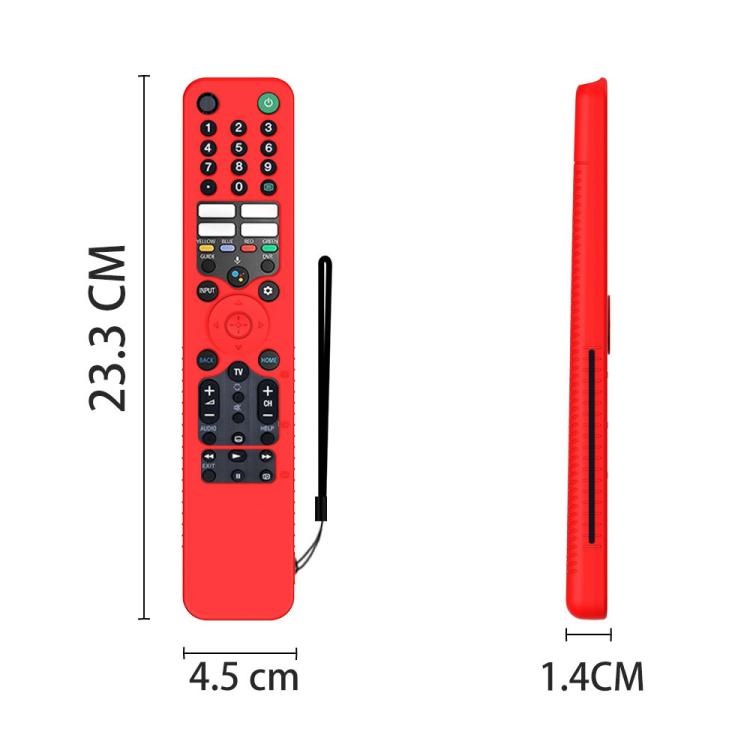 Y52 For Sony RMF/MG3-TX520U Voice Remote Anti-Drop Silicone Protective Cover, For Sony RMF/MG3-TX520U(Luminous Green), For Sony RMF/MG3-TX520U(Black), For Sony RMF/MG3-TX520U(Blue), For Sony RMF/MG3-TX520U(Red), For Sony RMF/MG3-TX520U(Luminous Blue)