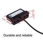 MK-114 2pcs Plane Frame CNC Aluminum Alloy LED Taillights Motorcycle License Plate Light, MK-114 Gold, MK-114 Black, MK-114 Red, MK-114 Blue