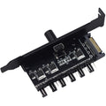 PIC Bit Case Cooling Fan Control Switch PWM 6 Way Computer Fan Speed Controller, PIC Bit Case SATA, PIC Bit Case Big 4Pin