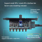 PIC Bit Case Cooling Fan Control Switch PWM 6 Way Computer Fan Speed Controller, PIC Bit Case SATA, PIC Bit Case Big 4Pin