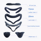For Meta Quest 2 VR Headset 6pcs/set Replacement Face Eye Pad Cushion, 6pcs/set Face Eye Pad