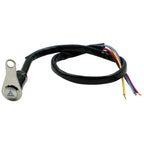 KG-057 Motorcycle Handlebar LED Self-lock Metal Button Dual Flash Switch With Light Ring, KG-057