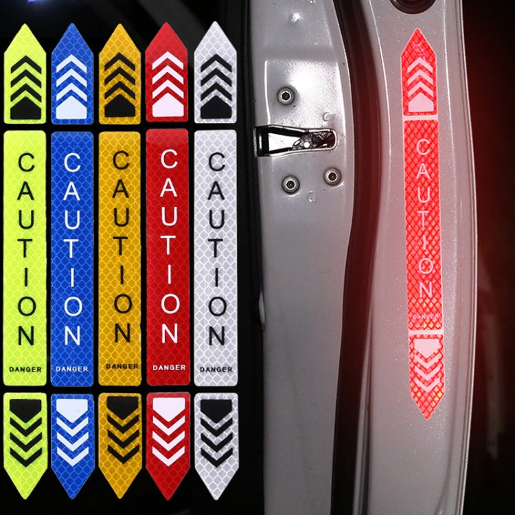 5sets Car Opening Door Anti-Collision Safety Warning Reflector, 5sets Diamond Yellow, 5sets Fluorescent Green, 5sets Diamond White, 5sets Diamond Red, 5sets Diamond Blue