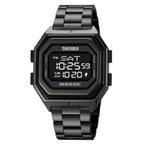 SKMEI 1875 Men Outdoor Electronic Watch Timing Multi-Functional Watch, Style:, 1875 Steel Band Black Machine, 1875 Silicone Band White Machine, 1875 Silicone Band Black Machine, 1875 Steel Band White Machine