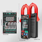 ANENG Large Screen Multi-Function Clamp Fully Automatic Smart Multimeter, ST212 Red DC Current, ST212 Black DC Current