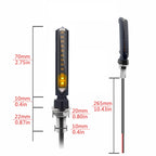 MK-229 4pcs Motorcycle 12LED Flowing Water Turning Light, MK-229 Flowing Water Turn Light (Yellow)
