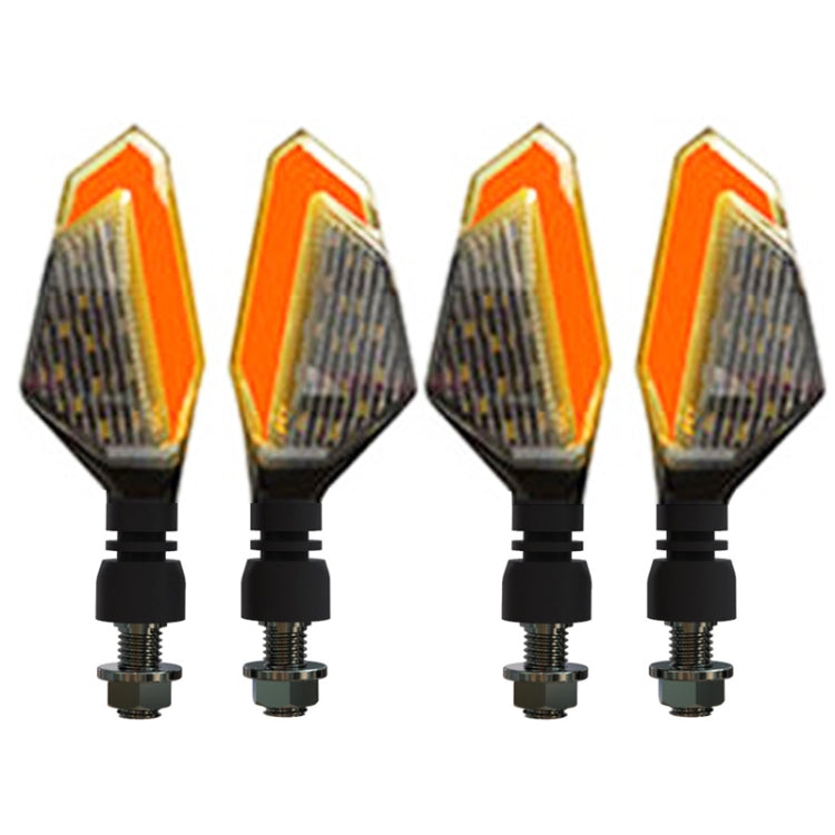 MK-236 4pcs 22LED Motorcycle V Line Two Color Turning Light Signal Angle Light, MK-236 (Yellow Red), MK-236 (Yellow Blue), MK-236 (Yellow White)