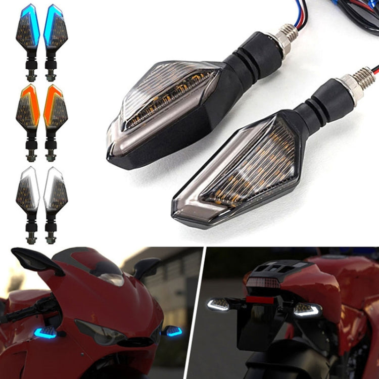 MK-236 4pcs 22LED Motorcycle V Line Two Color Turning Light Signal Angle Light, MK-236 (Yellow Red), MK-236 (Yellow Blue), MK-236 (Yellow White)