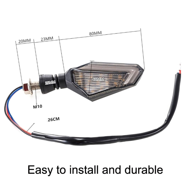 MK-236 4pcs 22LED Motorcycle V Line Two Color Turning Light Signal Angle Light, MK-236 (Yellow Red), MK-236 (Yellow Blue), MK-236 (Yellow White)