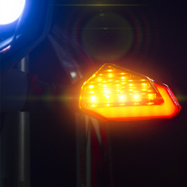 MK-236 4pcs 22LED Motorcycle V Line Two Color Turning Light Signal Angle Light, MK-236 (Yellow Red), MK-236 (Yellow Blue), MK-236 (Yellow White)