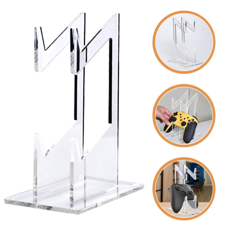 Acrylic Double Layer Game Handle Storage Bracket for PS4/ PS5/PS3, For PS4/ PS5/PS3