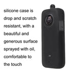 For Insta360 One X2 Sunnylife ST-Q9420 Silicone Protective Case, For Insta360 One X2 Red Lens Screen Case, For Insta360 One X2 Black Lens Screen Case, For Insta360 One X2 Black Body Case+Lanyard Rope