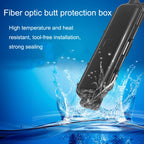P-1101-5 5pcs SC Type Optical Fiber Waterproof Protective Box Leather Light Cable Continuation Box, 1 In 1 Out