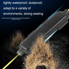 P-1101-5 5pcs SC Type Optical Fiber Waterproof Protective Box Leather Light Cable Continuation Box, 1 In 1 Out