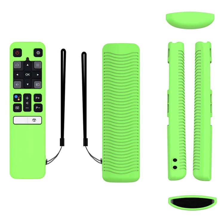 For TCL RC802V FMR1 FNR1 Y40 TV Remote Control Anti-Drop Silicone Protective Case, For TCL RC802V FMR1 FNR1(Red), For TCL RC802V FMR1 FNR1(Luminous Blue), For TCL RC802V FMR1 FNR1(Luminous Green), For TCL RC802V FMR1 FNR1(Black)                        ...