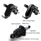Car Air Outlet Upside-down Hook Strong Mobile Phone Holder, Cool Black, High-grade Black