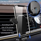 Car Air Outlet Upside-down Hook Strong Mobile Phone Holder, Cool Black, High-grade Black