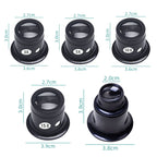 5pcs Eyepiece Magnifier Glass Lens Eyepiece Type Repair Magnifier, Times:, 5pcs 3X, 5pcs 5X, 5pcs 10X, 5pcs 15X, 5pcs 20X