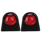 MK-249 10-30V 8LEDs Red And White Truck Round Side Light, MK-249 (Red White)