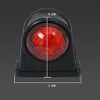 MK-249 10-30V 8LEDs Red And White Truck Round Side Light, MK-249 (Red White)