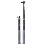 TELESIN 1.2m Carbon Fiber Monopod Selfie Stick With 1/4 Screw For DJI, Insta360, GoPro and Other Action Cameras, 1.2m