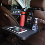 Car Seat Back Multifunctional Adjustable Travel Cup Table Computer Holder, A08