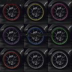 8m/roll Car Wheel General Sticker Modified Protection Sticker Anti-collision Strip, 1roll Yellow, 1roll Pink, 1roll Purple, 1roll Blue, 1roll Green, 1roll Orange, 1roll Gray, 1roll White, 1roll Black, 1roll Red
