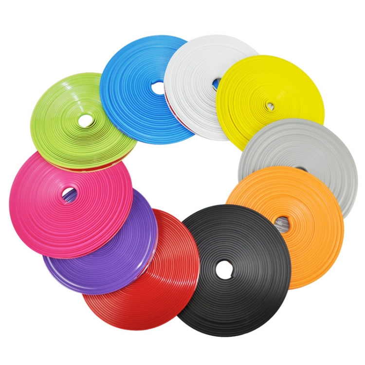 Car Wheel General TPE Protection Ring Bumper Wheel Decoration Modification Supplies, White, Orange, Gray, Red, Green, Blue, Pink, Purple, Black, Yellow