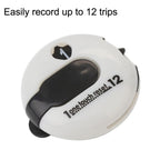 JFQ01 Golf Hat Clip Scorer Pole Marker Glove Clip Pole Gauge Golf Scorer, 12 Strokes White, 12 Strokes Black, 12 Strokes Pink, 12 Strokes White Black