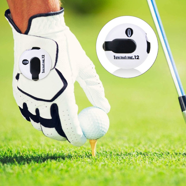 JFQ01 Golf Hat Clip Scorer Pole Marker Glove Clip Pole Gauge Golf Scorer, 12 Strokes White, 12 Strokes Black, 12 Strokes Pink, 12 Strokes White Black