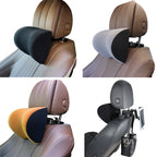 A09 5D Car Universal Adjustment U-shaped Memory Foam Headrest, U-shaped (Brown), With Stand  (U-shaped), U-shaped (Black), U-shaped (Gray)