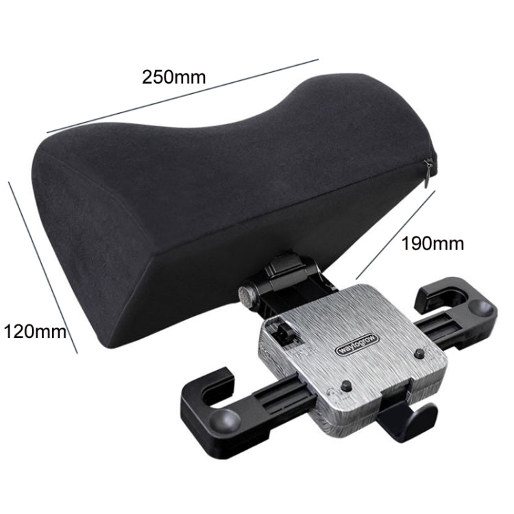 A09 5D Car Universal Adjustment U-shaped Memory Foam Headrest, U-shaped (Brown), With Stand  (U-shaped), U-shaped (Black), U-shaped (Gray)