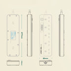 LDNIO 5+4 Ports Multifunctional Travel Home Office Fast Charging Socket