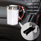 Car Air Conditioner Outlet Ashtray With LED Light, With LED Light