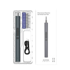 11 In 1 Rechargeable Mini Electric Screwdriver Set With 3LED Lighting, 11 In 1  Blue