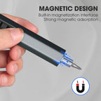 11 In 1 Rechargeable Mini Electric Screwdriver Set With 3LED Lighting, 11 In 1  Blue