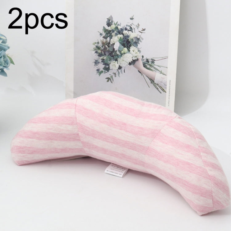 2pcs Children Neck Headrest Comfortable Shoulder Cover Car Neck Guard Pillow, 2pcs (Green Stripe), 2pcs (Blue Gray Strip), 2pcs (Gray Strip), 2pcs (Green Strip), 2pcs (Coffee Strip), 2pcs (Gray Stripe), 2pcs (Brown Stripe), 2pcs (Pink Stripe)