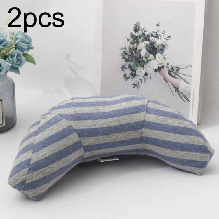 2pcs Children Neck Headrest Comfortable Shoulder Cover Car Neck Guard Pillow, 2pcs (Green Stripe), 2pcs (Blue Gray Strip), 2pcs (Gray Strip), 2pcs (Green Strip), 2pcs (Coffee Strip), 2pcs (Gray Stripe), 2pcs (Brown Stripe), 2pcs (Pink Stripe)