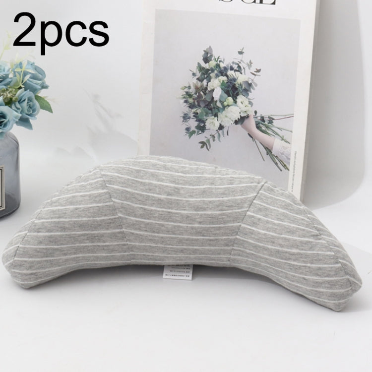 2pcs Children Neck Headrest Comfortable Shoulder Cover Car Neck Guard Pillow, 2pcs (Green Stripe), 2pcs (Blue Gray Strip), 2pcs (Gray Strip), 2pcs (Green Strip), 2pcs (Coffee Strip), 2pcs (Gray Stripe), 2pcs (Brown Stripe), 2pcs (Pink Stripe)