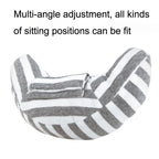 2pcs Children Neck Headrest Comfortable Shoulder Cover Car Neck Guard Pillow, 2pcs (Green Stripe), 2pcs (Blue Gray Strip), 2pcs (Gray Strip), 2pcs (Green Strip), 2pcs (Coffee Strip), 2pcs (Gray Stripe), 2pcs (Brown Stripe), 2pcs (Pink Stripe)