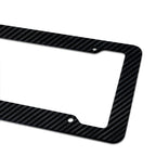 2pcs Carbon Fiber License Plate Frame Car Modification Supplies, Carbon Fiber Frame