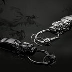 Braided Leather Rope Brave Troops Keychain With LED Light Metal Pendant, Leather Rope White+Gray, Leather Rope Golden +Orange, Leather Rope Black, Leather Rope White, Leather Rope Golden