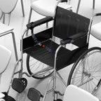 2pcs B7 Free Installation Motorcycle / Stretcher / Electric Wheelchair Seat Belt, Seat Belt (Black)