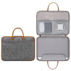 Baona Leather Fully Open Portable Waterproof Computer Bag, 13/13.3 inches, 14 inches, 15/15.6/16 inches