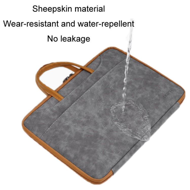 Baona Leather Fully Open Portable Waterproof Computer Bag, 13/13.3 inches, 14 inches, 15/15.6/16 inches