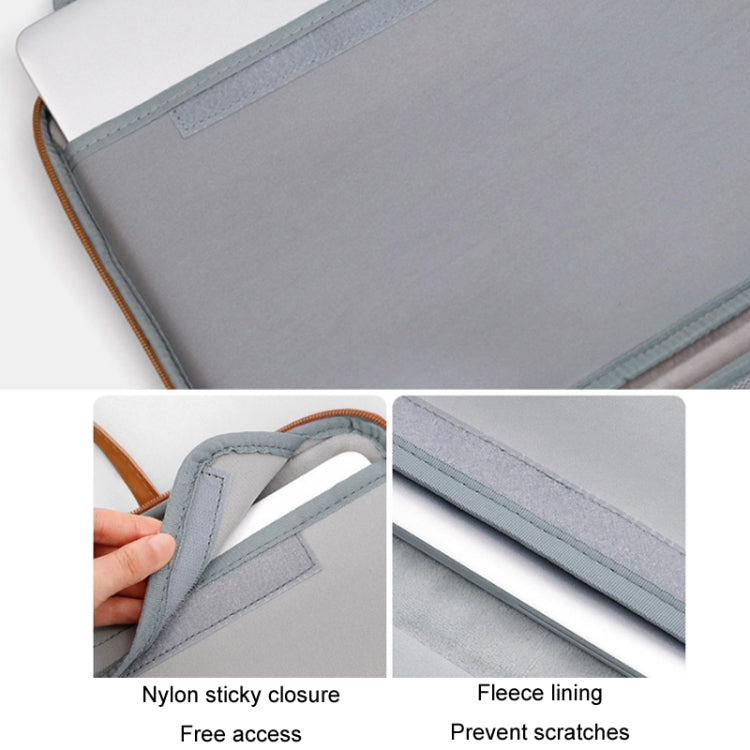 Baona Leather Fully Open Portable Waterproof Computer Bag, 13/13.3 inches, 14 inches, 15/15.6/16 inches